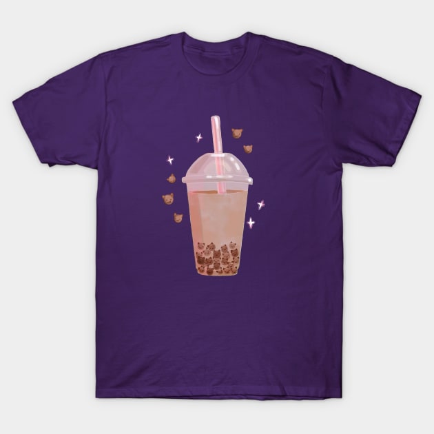 Boba Cats T-Shirt by rachelleybell